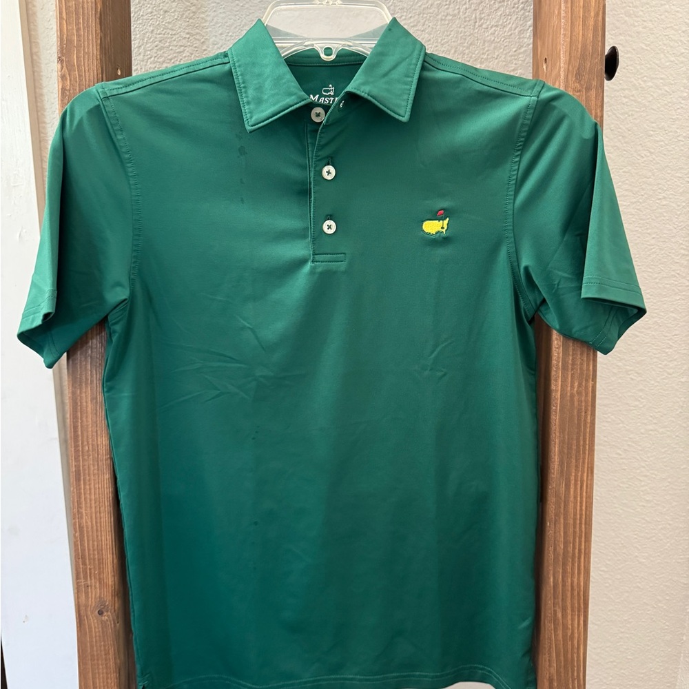 Masters Kids Green Polo Shirt-boys youth Medium